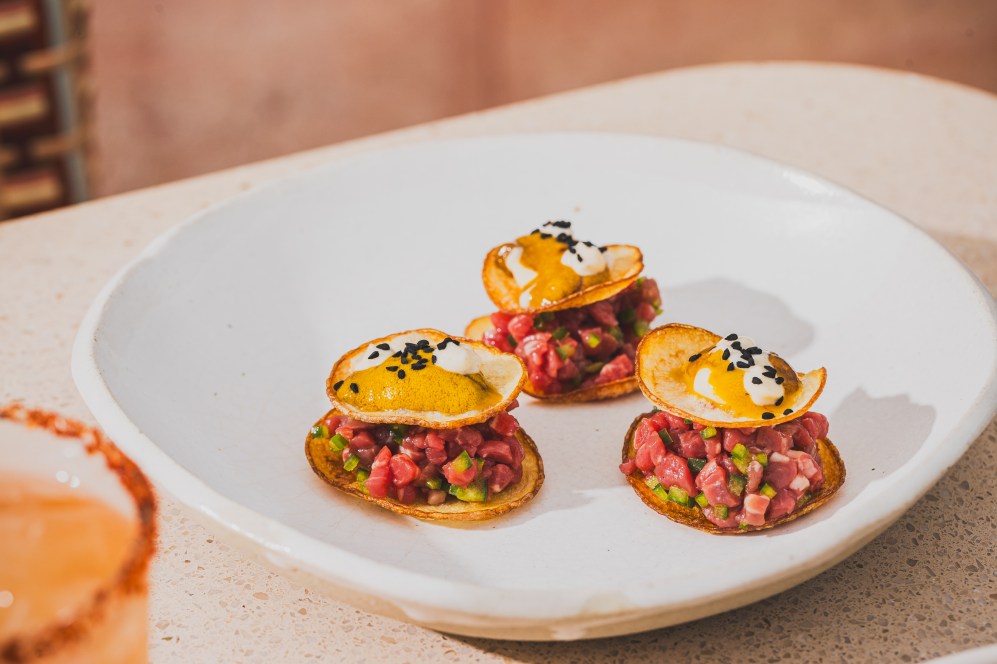 Beef tartare at Liquid & Larder's Lottie