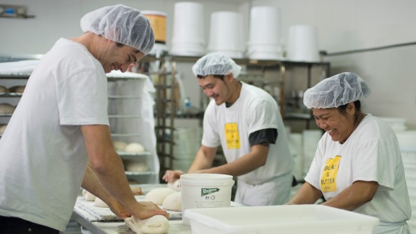 Social enterprise Bread and Butter Project bakers in training