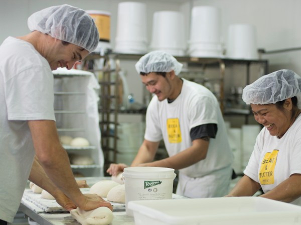 Social enterprise Bread and Butter Project bakers in training