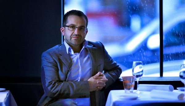 George Calombaris' business partner George Sykotis looking at camera